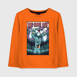 Лонгслив хлопковый детский One more life, цвет: оранжевый