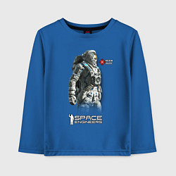 Лонгслив хлопковый детский Space Engineers, цвет: синий
