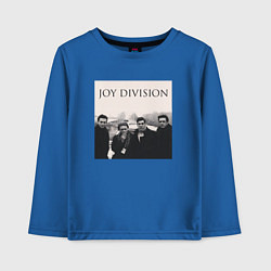 Лонгслив хлопковый детский Тру фанат Joy Division, цвет: синий