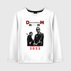 Лонгслив хлопковый детский Depeche Mode 2023 Memento Mori - Dave & Martin 03, цвет: белый