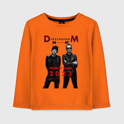 Лонгслив хлопковый детский Depeche Mode - Memento Mori, цвет: оранжевый