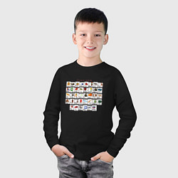 Лонгслив хлопковый детский Армения моя Букварь, цвет: черный — фото 2