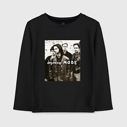 Лонгслив хлопковый детский Depeche Mode - Devotional Tour Retro 01, цвет: черный