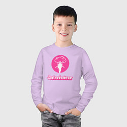 Лонгслив хлопковый детский Походка Барбигеймера, цвет: лаванда — фото 2