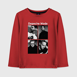 Лонгслив хлопковый детский Depeche Mode Violator 2, цвет: красный
