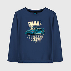 Лонгслив хлопковый детский Mercedes-Benz 190E Summer, цвет: тёмно-синий