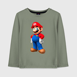 Детский лонгслив Марио стоит