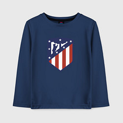 Лонгслив хлопковый детский Atletico Madrid FC, цвет: тёмно-синий