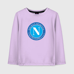 Лонгслив хлопковый детский Napoli fc sport, цвет: лаванда