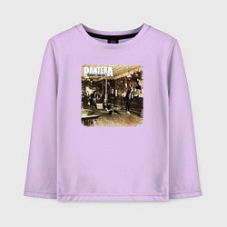 Лонгслив хлопковый детский Pantera cowboys from hell, цвет: лаванда