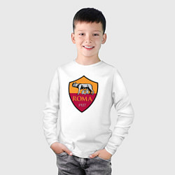 Лонгслив хлопковый детский Roma sport fc, цвет: белый — фото 2