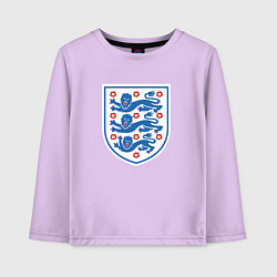 Лонгслив хлопковый детский Англия фк, цвет: лаванда