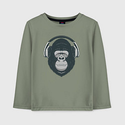 Детский лонгслив Monkey music