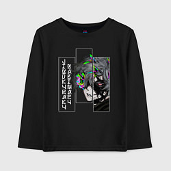Лонгслив хлопковый детский Jigokuraku Gabimaru, цвет: черный