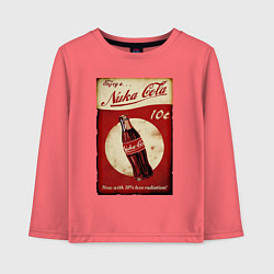 Лонгслив хлопковый детский Nuka cola price, цвет: коралловый