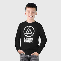 Лонгслив хлопковый детский Linkin Park - white, цвет: черный — фото 2