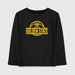 Лонгслив хлопковый детский Golden State team, цвет: черный