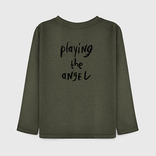 Детский лонгслив Depeche Mode - Playing The Angel / Меланж-хаки – фото 2