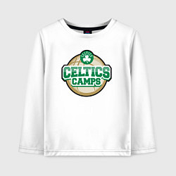 Лонгслив хлопковый детский Celtics camps, цвет: белый