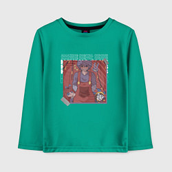 Лонгслив хлопковый детский Ragatha Jax Pomni Удивительный цифровой цирк, цвет: зеленый