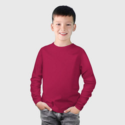 Лонгслив хлопковый детский Gta 6 лого на спине, цвет: маджента — фото 2