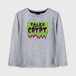 Лонгслив хлопковый детский Байки из склепа, цвет: меланж