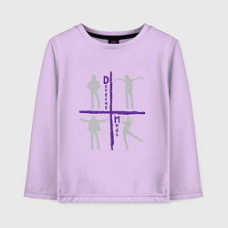 Лонгслив хлопковый детский Songs of Faith and Devotion Depeche Mode, цвет: лаванда