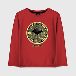 Лонгслив хлопковый детский STRATIS крипта, цвет: красный