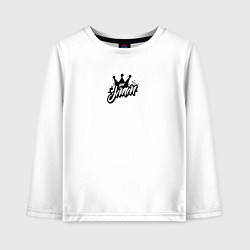 Лонгслив хлопковый детский Jimin k-stars, цвет: белый