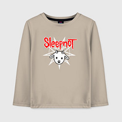 Лонгслив хлопковый детский Sleepnot, цвет: миндальный