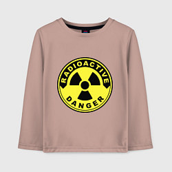 Детский лонгслив Danger radiation sign