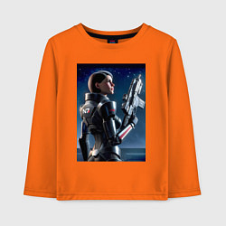 Детский лонгслив Mass effect - character ai art