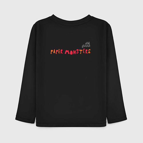 Детский лонгслив Depeche Mode - Dave Gahan paper mosters / Черный – фото 2