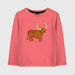 Детский лонгслив Cute bull