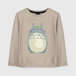 Лонгслив хлопковый детский Neighbor Totoro, цвет: миндальный