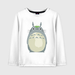 Лонгслив хлопковый детский Neighbor Totoro, цвет: белый