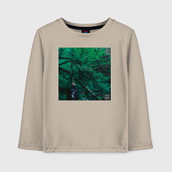 Лонгслив хлопковый детский Phosphor, цвет: миндальный