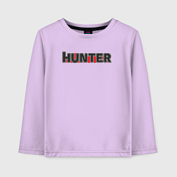 Лонгслив хлопковый детский Hunter, цвет: лаванда