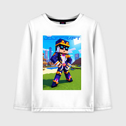 Детский лонгслив Jotaro Kujo and Minecraft - collaboration