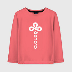 Детский лонгслив Cloud9 - vertical logo