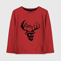 Лонгслив хлопковый детский True Detective: Deer Skull, цвет: красный