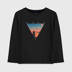 Лонгслив хлопковый детский Dune - Desert, цвет: черный