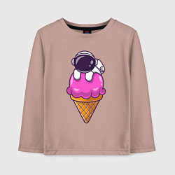 Детский лонгслив Space ice cream