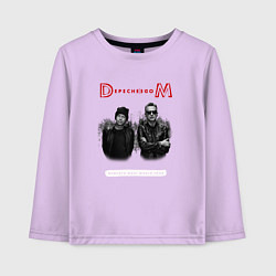 Лонгслив хлопковый детский Depeche Mode - dave and martin tour, цвет: лаванда