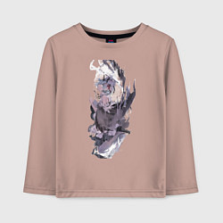 Лонгслив хлопковый детский Re:Zero Рем горничная, цвет: пыльно-розовый