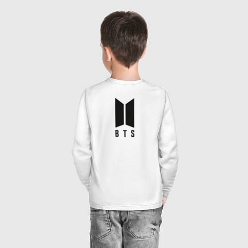 Детский лонгслив Бтс purpose / Белый – фото 4