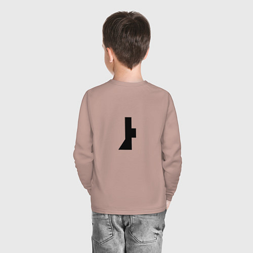 Детский лонгслив TOA Heavy Industries / Пыльно-розовый – фото 4