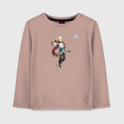 Лонгслив хлопковый детский Кавех из Геншин Импакт, цвет: пыльно-розовый