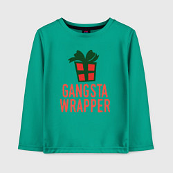 Детский лонгслив Gangsta wrapper