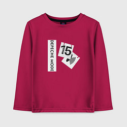Лонгслив хлопковый детский Depeche Mode - Little fifteen, цвет: маджента
